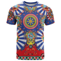 Sicily Italy Carretto Siciliano T Shirt Sicilian Cart Floral Patterns