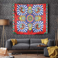 Sicily Italy Carretto Siciliano Tapestry Sicilian Cart Floral Patterns