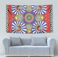 Sicily Italy Carretto Siciliano Tapestry Sicilian Cart Floral Patterns