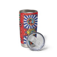 Sicily Italy Carretto Siciliano Tumbler Cup Sicilian Cart Floral Patterns