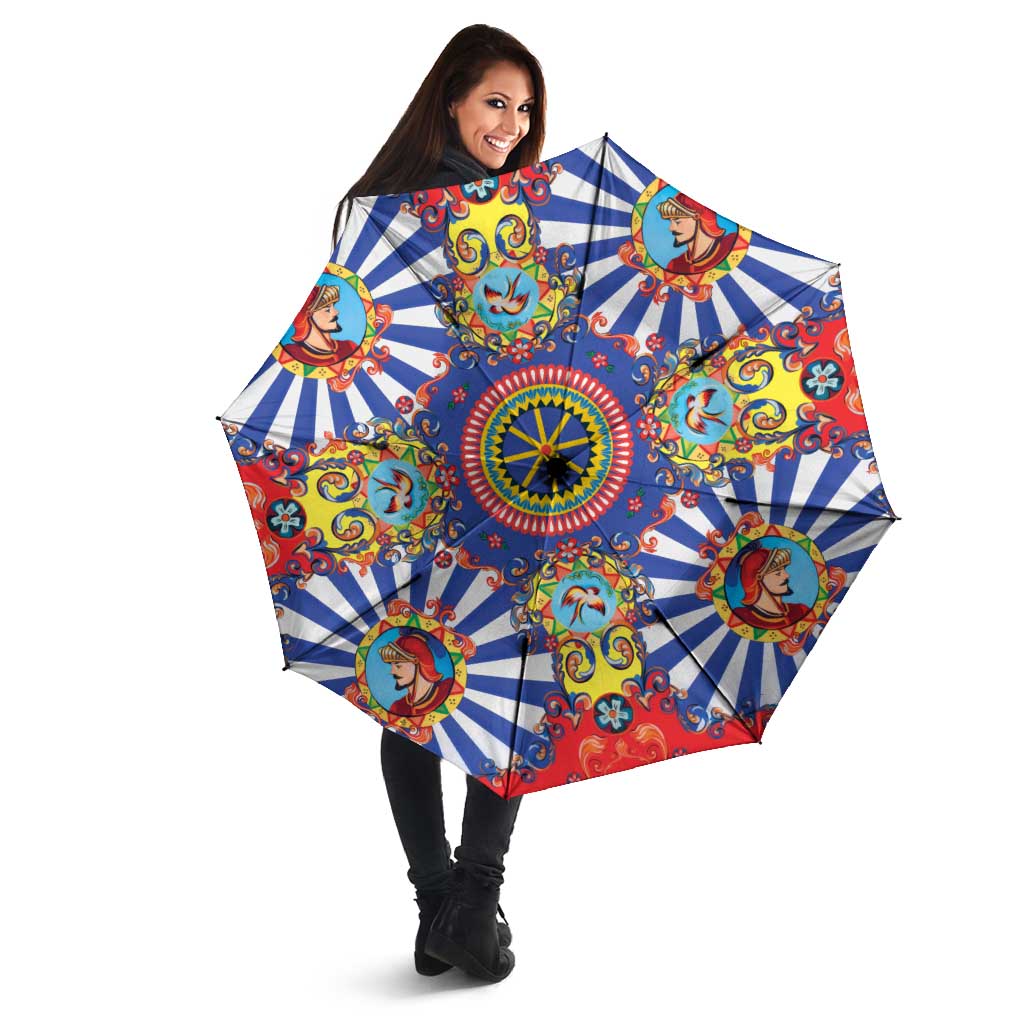 Sicily Italy Carretto Siciliano Umbrella Sicilian Cart Floral Patterns
