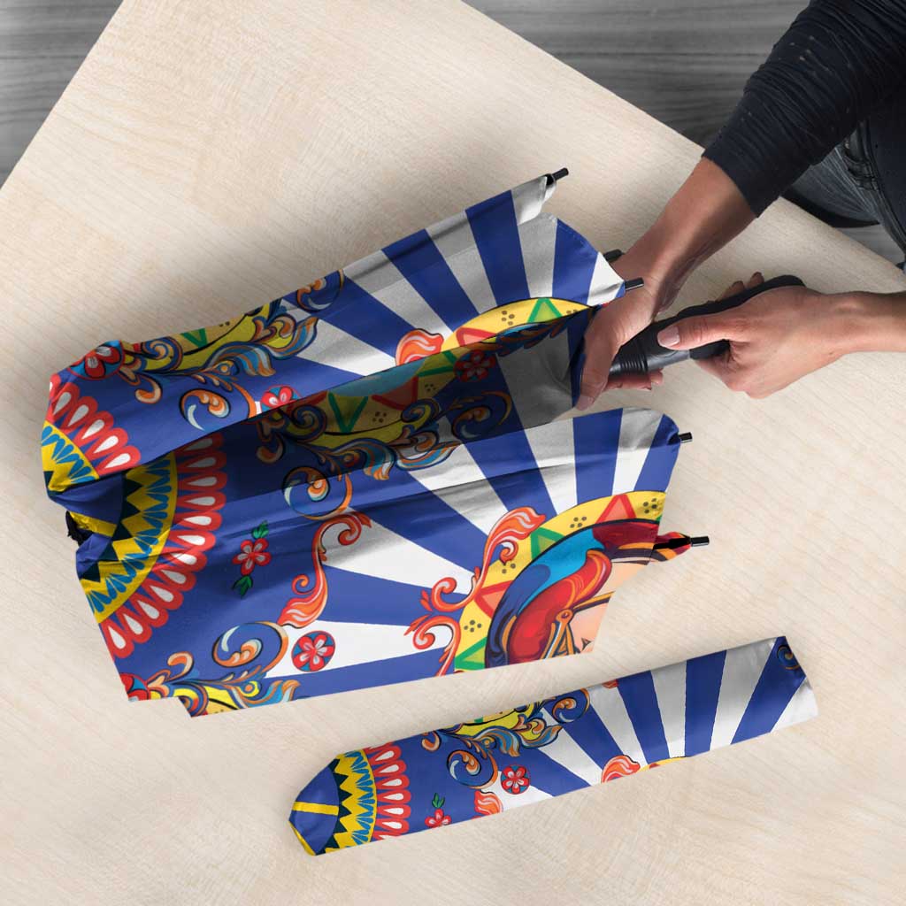 Sicily Italy Carretto Siciliano Umbrella Sicilian Cart Floral Patterns