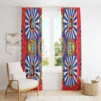 Sicily Italy Carretto Siciliano Window Curtain Sicilian Cart Floral Patterns