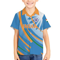 Custom India Cricket Hawaiian Shirt Tricolor with Ashoka Chakra