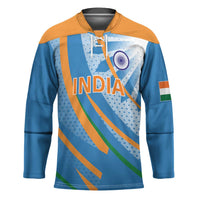 Custom India Cricket Hockey Jersey Tricolor with Ashoka Chakra