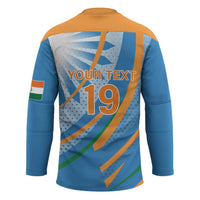 Custom India Cricket Hockey Jersey Tricolor with Ashoka Chakra