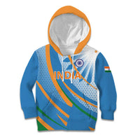 Custom India Cricket Kid Hoodie Tricolor with Ashoka Chakra
