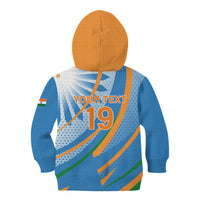 Custom India Cricket Kid Hoodie Tricolor with Ashoka Chakra
