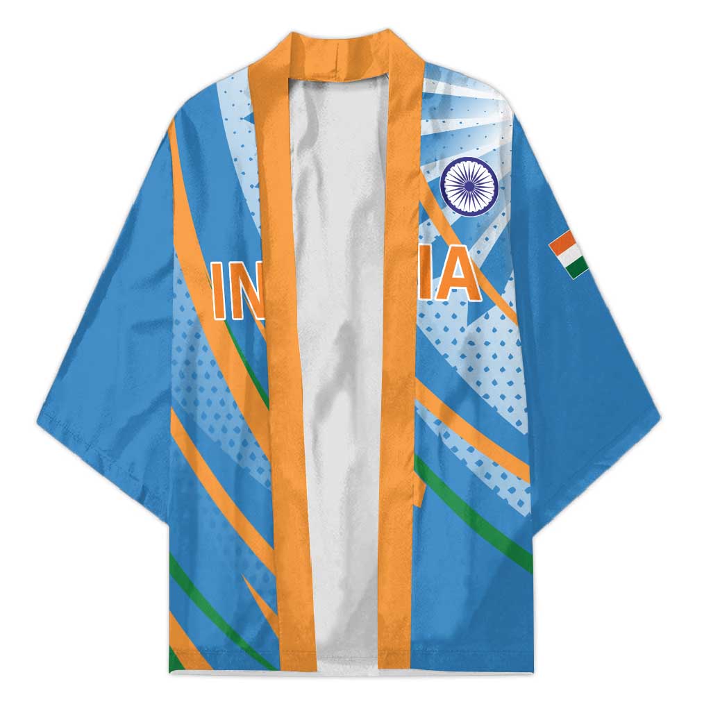 Custom India Cricket Kimono Tricolor with Ashoka Chakra