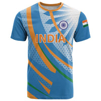 Custom India Cricket T Shirt Tricolor with Ashoka Chakra