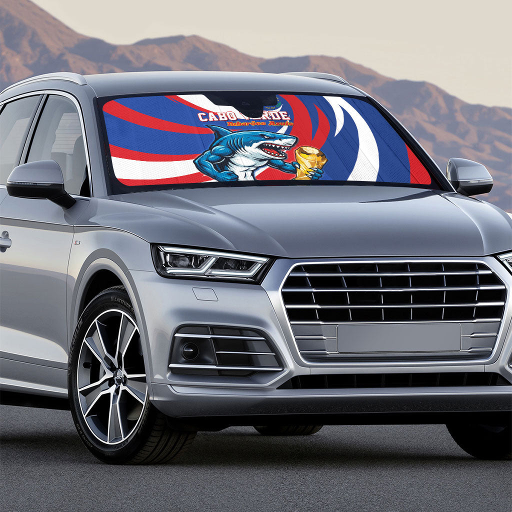 World Football 2026 Cabo Verde Auto Sun Shade Blue Shark Champions Trophy