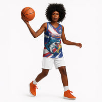 Custom World Football 2026 Cabo Verde Basketball Jersey Blue Shark Champions Trophy