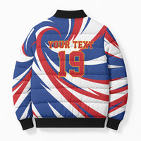 Custom World Football 2026 Cabo Verde Bomber Puffer Jacket Blue Shark Champions Trophy