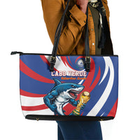 World Football 2026 Cabo Verde Leather Tote Bag Blue Shark Champions Trophy