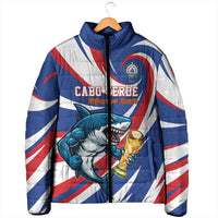 Custom World Football 2026 Cabo Verde Padded Jacket Blue Shark Champions Trophy
