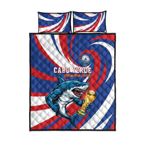 World Football 2026 Cabo Verde Quilt Bed Set Blue Shark Champions Trophy