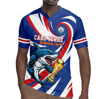 Custom World Football 2026 Cabo Verde Rugby Jersey Blue Shark Champions Trophy
