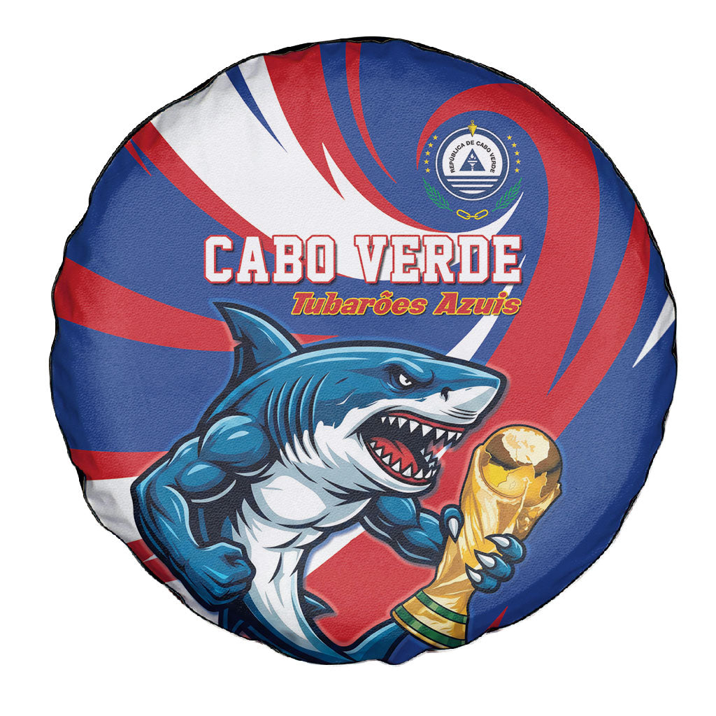 World Football 2026 Cabo Verde Spare Tire Cover Blue Shark Champions Trophy