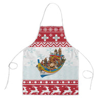 Malta Christmas Apron Presepju Nativity Scene on Luzzu Boat - Wonder Print Shop