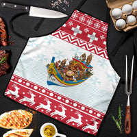 Malta Christmas Apron Presepju Nativity Scene on Luzzu Boat - Wonder Print Shop