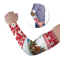 Malta Christmas Arm Sleeves Presepju Nativity Scene on Luzzu Boat - Wonder Print Shop