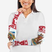 Malta Christmas Arm Sleeves Presepju Nativity Scene on Luzzu Boat - Wonder Print Shop