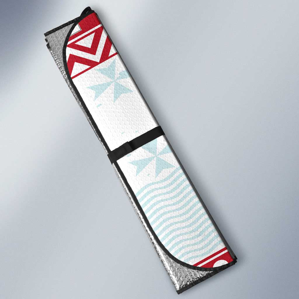 Malta Christmas Auto Sun Shade Presepju Nativity Scene on Luzzu Boat - Wonder Print Shop