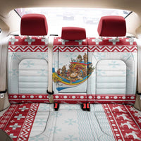 Malta Christmas Back Car Seat Cover Presepju Nativity Scene on Luzzu Boat - Wonder Print Shop