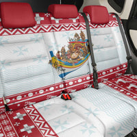 Malta Christmas Back Car Seat Cover Presepju Nativity Scene on Luzzu Boat - Wonder Print Shop