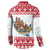 Malta Christmas Button Sweatshirt Presepju Nativity Scene on Luzzu Boat - Wonder Print Shop