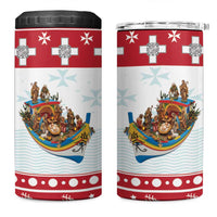 Malta Christmas 4 in 1 Can Cooler Tumbler Presepju Nativity Scene on Luzzu Boat - Wonder Print Shop