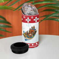 Malta Christmas 4 in 1 Can Cooler Tumbler Presepju Nativity Scene on Luzzu Boat - Wonder Print Shop