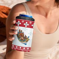 Malta Christmas 4 in 1 Can Cooler Tumbler Presepju Nativity Scene on Luzzu Boat - Wonder Print Shop