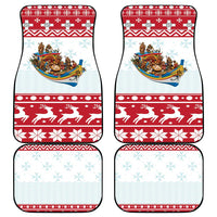Malta Christmas Car Mats Presepju Nativity Scene on Luzzu Boat - Wonder Print Shop