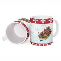 Malta Christmas Ceramic Mug Presepju Nativity Scene on Luzzu Boat - Wonder Print Shop