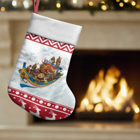 Malta Christmas Stocking Presepju Nativity Scene on Luzzu Boat - Wonder Print Shop