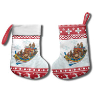Malta Christmas Stocking Presepju Nativity Scene on Luzzu Boat - Wonder Print Shop
