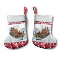 Malta Christmas Stocking Presepju Nativity Scene on Luzzu Boat - Wonder Print Shop