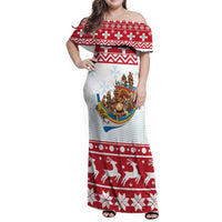 Malta Christmas Family Matching Off Shoulder Maxi Dress and Hawaiian Shirt Presepju Nativity Scene on Luzzu Boat - Wonder Print Shop