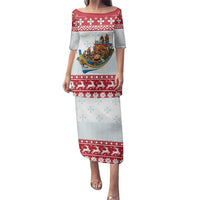 Malta Christmas Family Matching Puletasi and Hawaiian Shirt Presepju Nativity Scene on Luzzu Boat - Wonder Print Shop