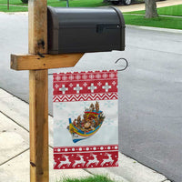 Malta Christmas Garden Flag Presepju Nativity Scene on Luzzu Boat - Wonder Print Shop