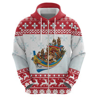 Malta Christmas Hoodie Presepju Nativity Scene on Luzzu Boat - Wonder Print Shop