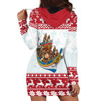 Malta Christmas Hoodie Dress Presepju Nativity Scene on Luzzu Boat - Wonder Print Shop
