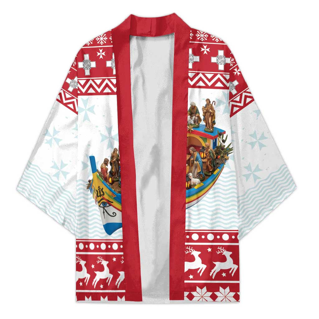 Malta Christmas Kimono Presepju Nativity Scene on Luzzu Boat - Wonder Print Shop