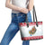 Malta Christmas Leather Tote Bag Presepju Nativity Scene on Luzzu Boat - Wonder Print Shop