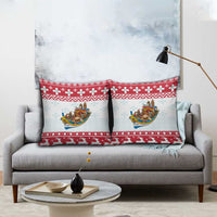 Malta Christmas Pillow Cover Presepju Nativity Scene on Luzzu Boat - Wonder Print Shop