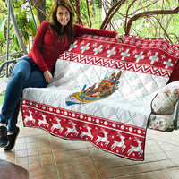 Malta Christmas Quilt Presepju Nativity Scene on Luzzu Boat - Wonder Print Shop