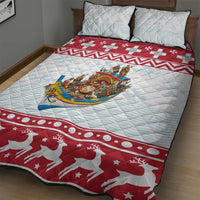 Malta Christmas Quilt Bed Set Presepju Nativity Scene on Luzzu Boat - Wonder Print Shop