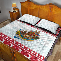 Malta Christmas Quilt Bed Set Presepju Nativity Scene on Luzzu Boat - Wonder Print Shop