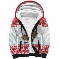 Malta Christmas Sherpa Hoodie Presepju Nativity Scene on Luzzu Boat - Wonder Print Shop